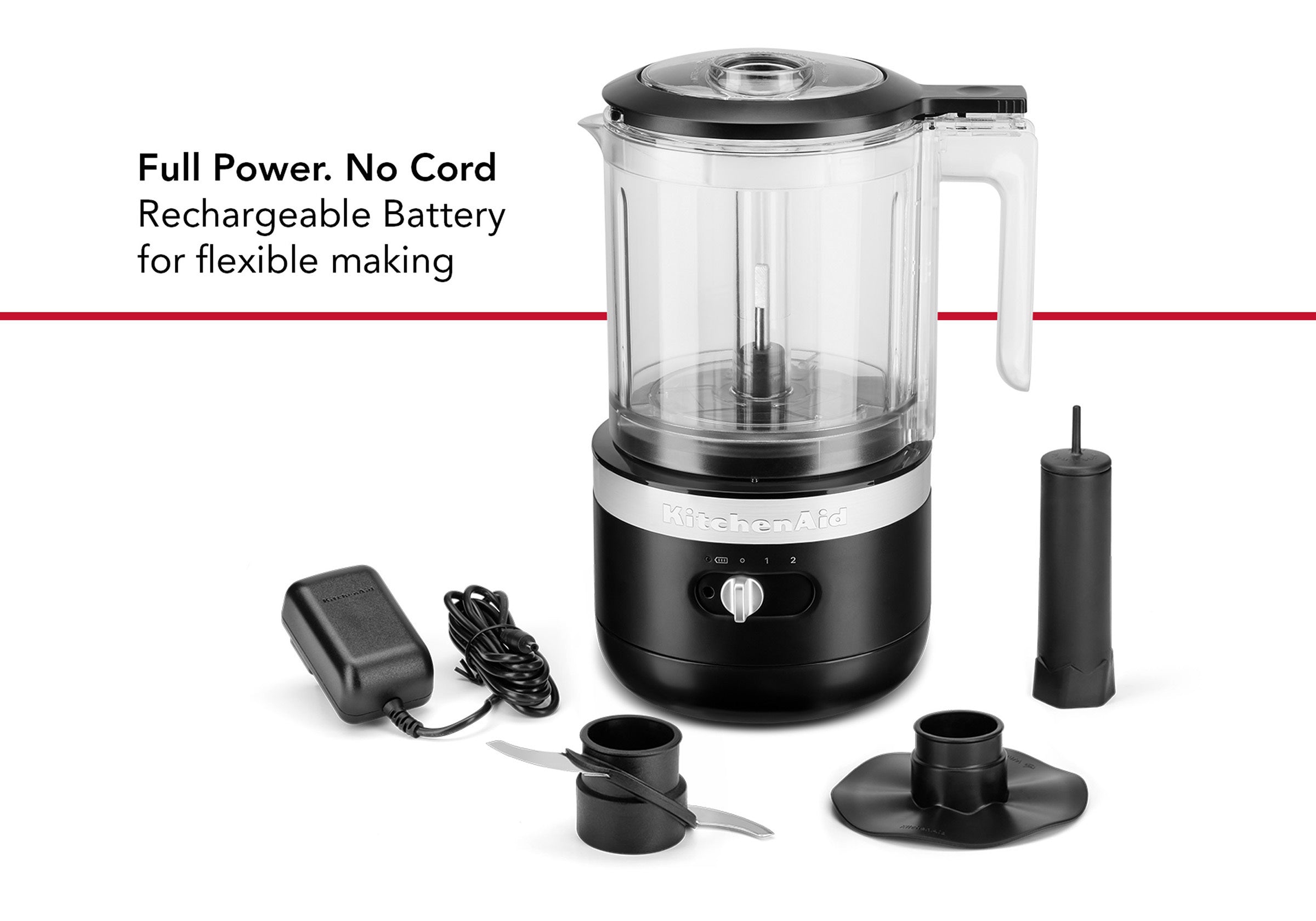 New KitchenAid Cordless 5 Cup Food Chopper KFCB519