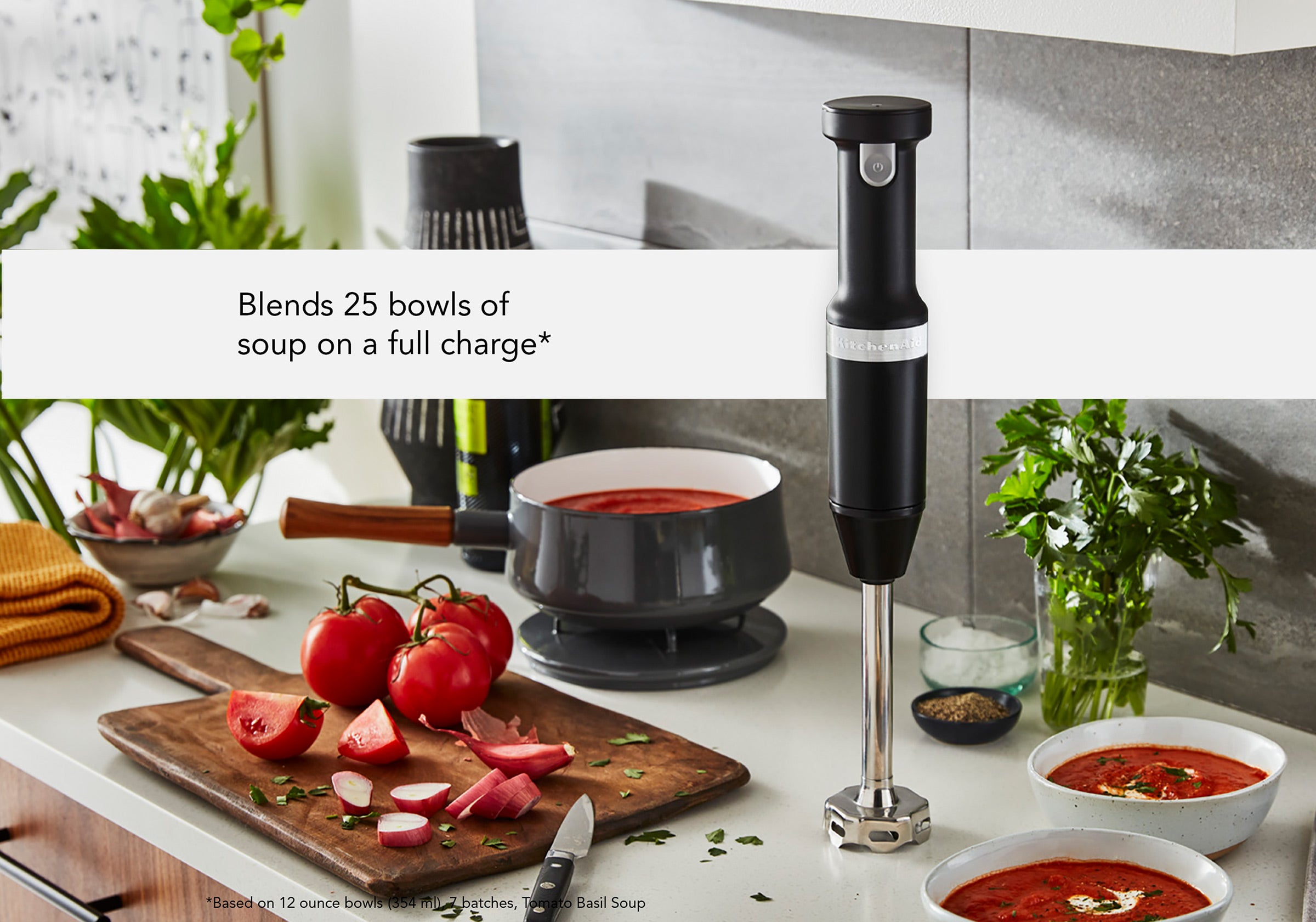 New KitchenAid Cordless Variable Speed Hand Blender KHBBV