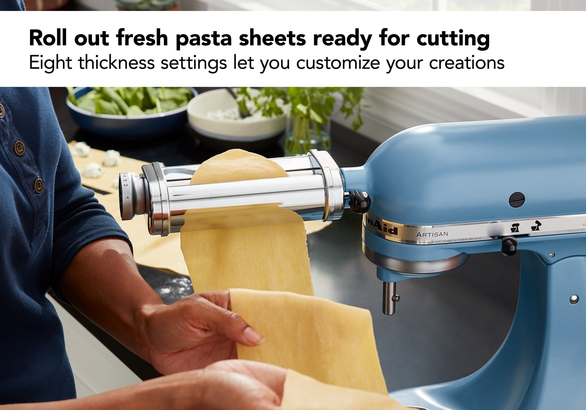 New KitchenAid Pasta Roller Attachment KSMPSA