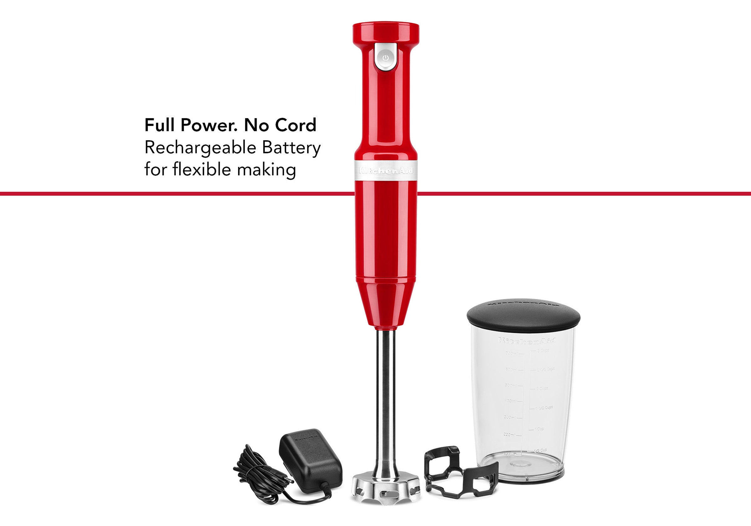 New KitchenAid Cordless Variable Speed Hand Blender KHBBV