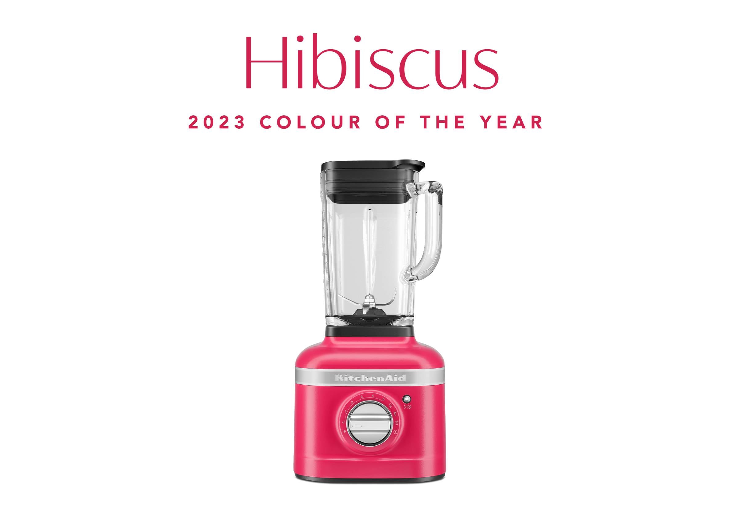 KitchenAid K400 Variable Speed Blender 2023 Colour Of The Year Hibiscus KSB4026