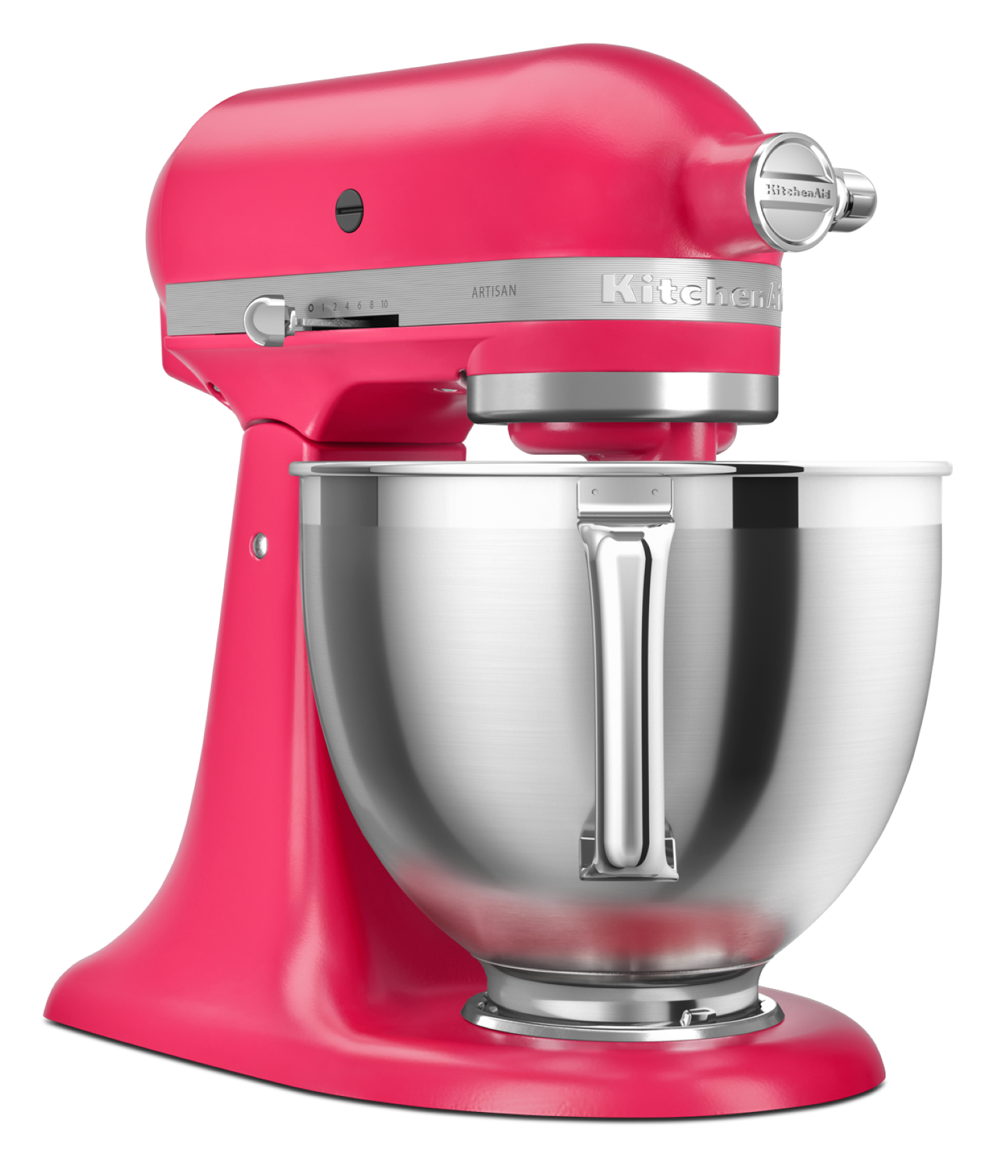 New KitchenAid 4.7L Artisan Stand Mixer 2023 Colour of the Year Hibiscus KSM195