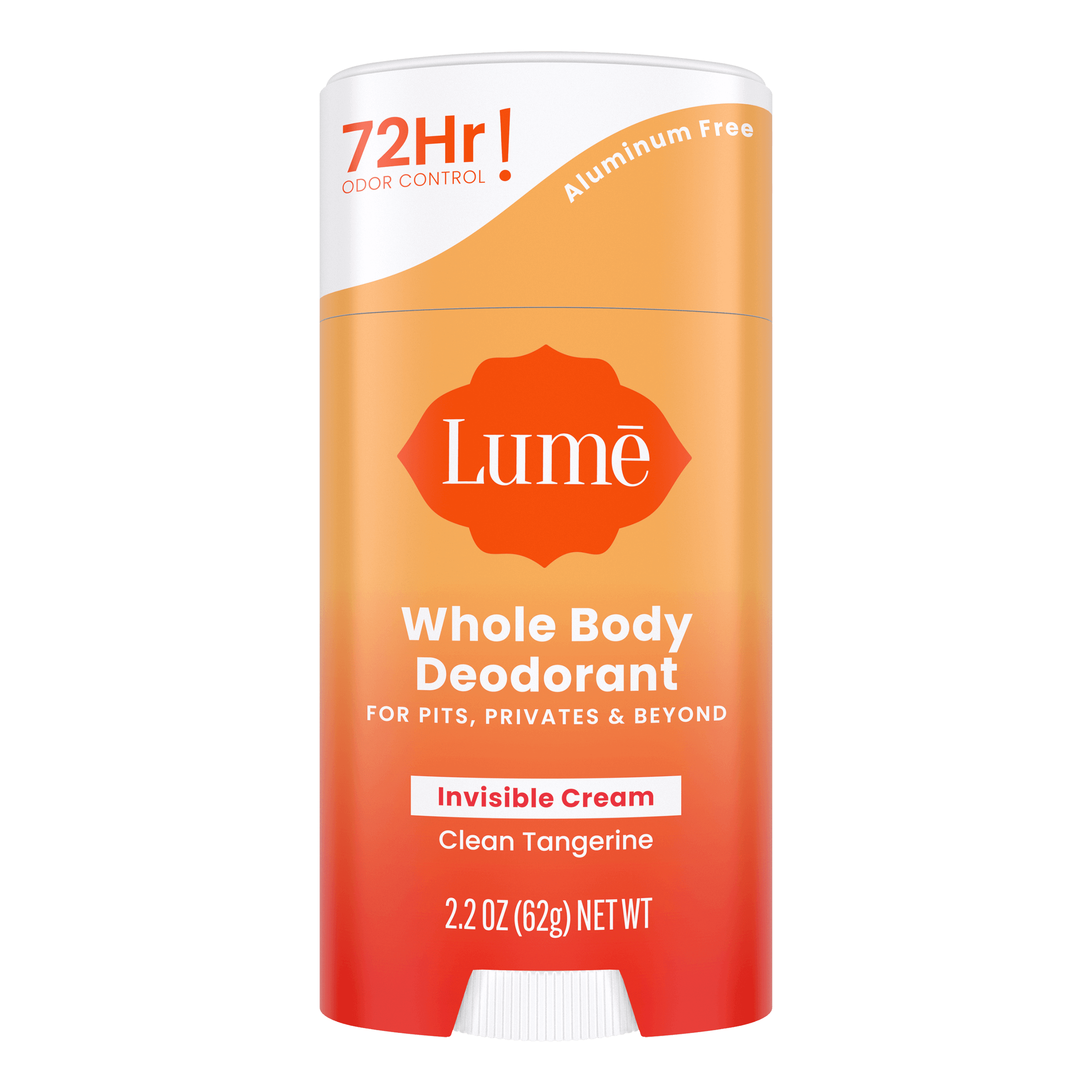 Clean Tangerine Cream Deodorant Stick | Lume Deodorant | Outrageously Effective Whole Body