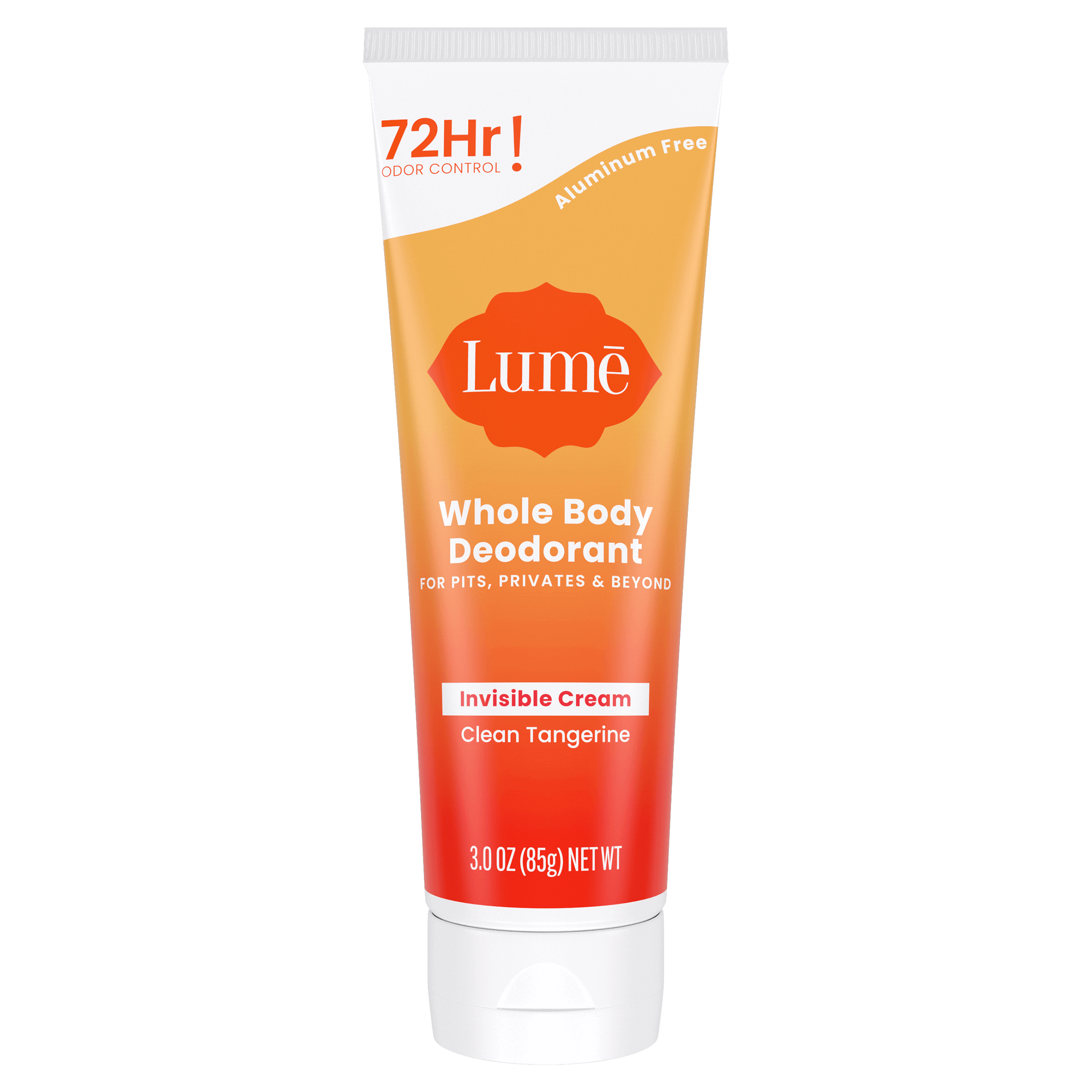 Lume CLEAN TANGERINE New Formula Bundle SOLID Deodorant Stick Travel Body  Wash