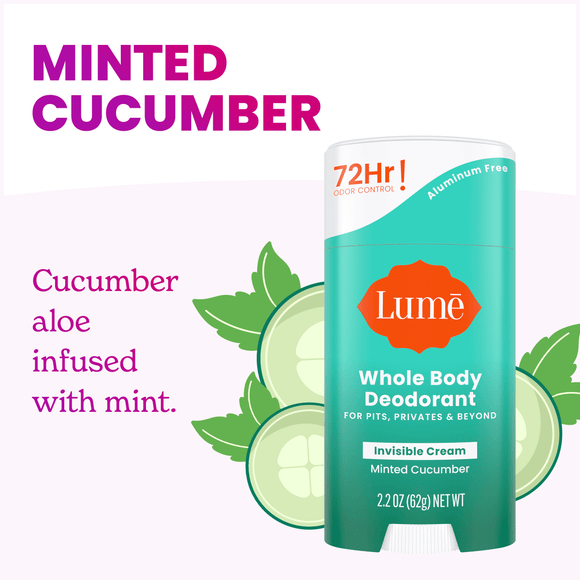 Minted Cucumber | Cream Deodorant Stick | Lume Deodorant | Outrageously ...
