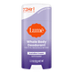 Purple and white Lume soft powder scented cream deodorant stick