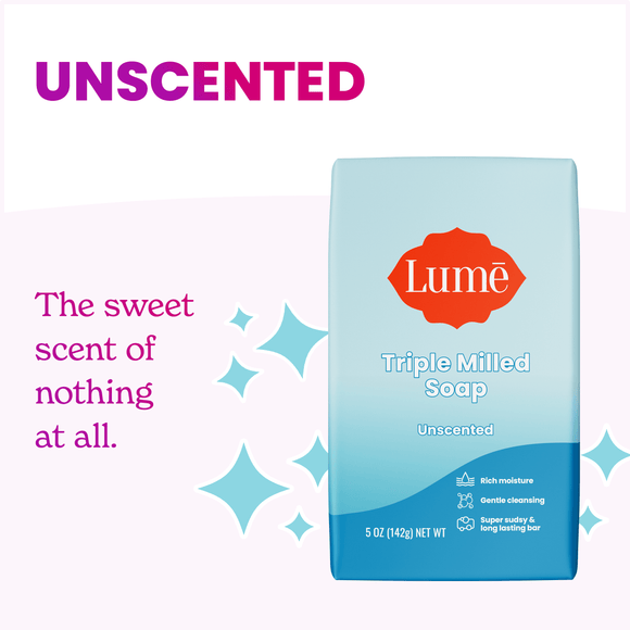 Unscented, Soap Bar, Lume Deodorant