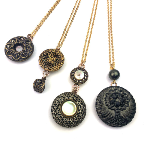 antique button jewelry