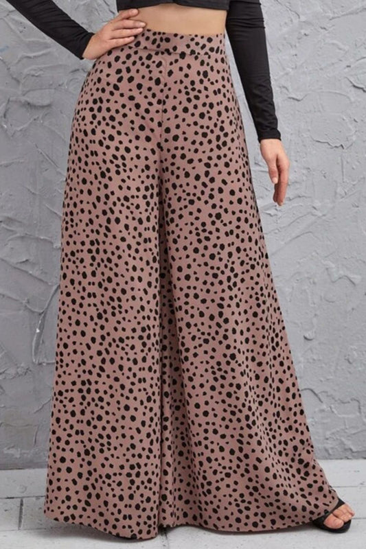 High Waist Leopard Print Flare Leggings - ChicBohoStyle Tiger / L