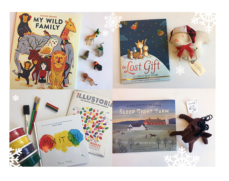Books in the Holiday Gift Guide for kids from Collage Collage