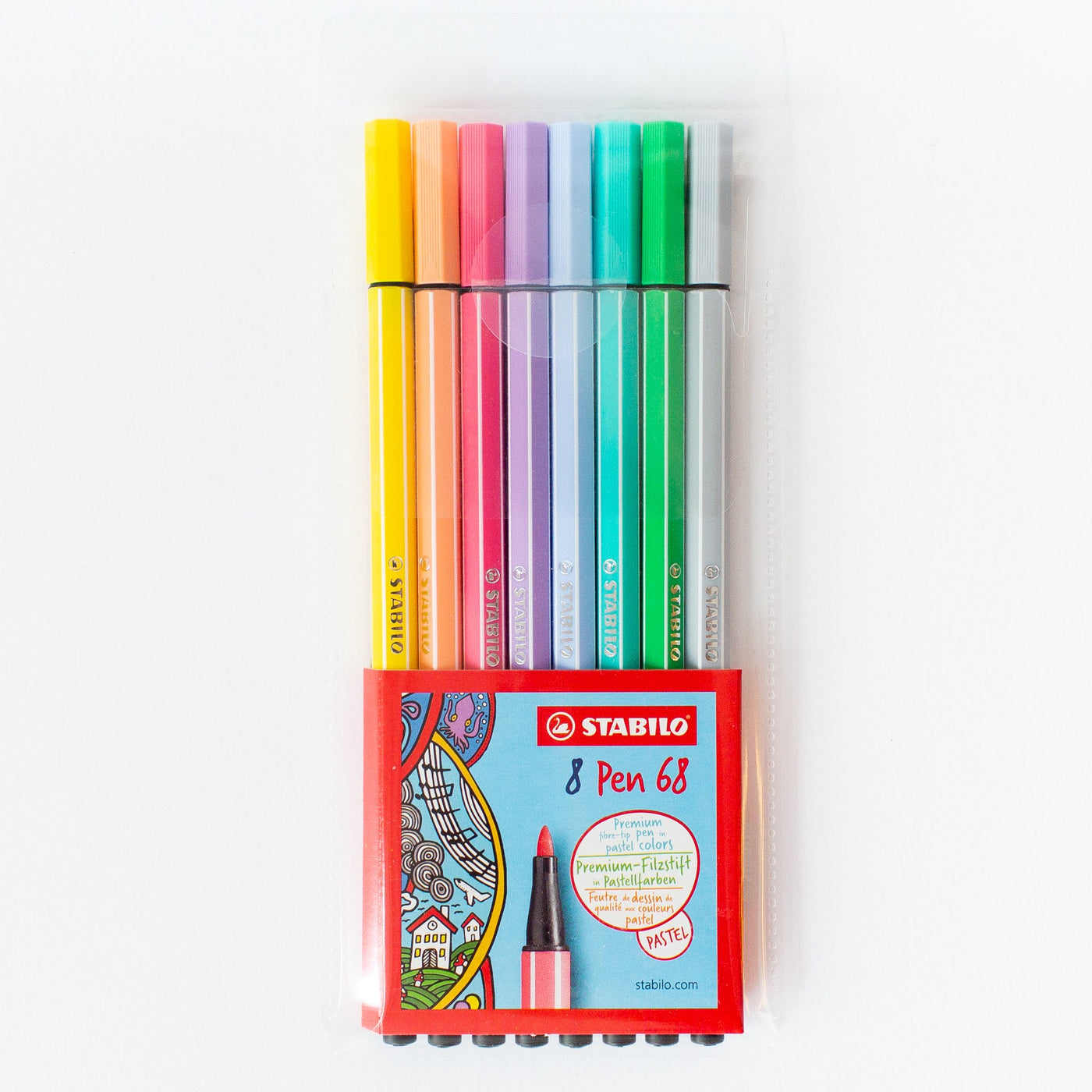 Geef rechten Magazijn Hen Stabilo Pen 68 Pastel Colours Set of 8 | Best Markers for Kids – Collage  Collage