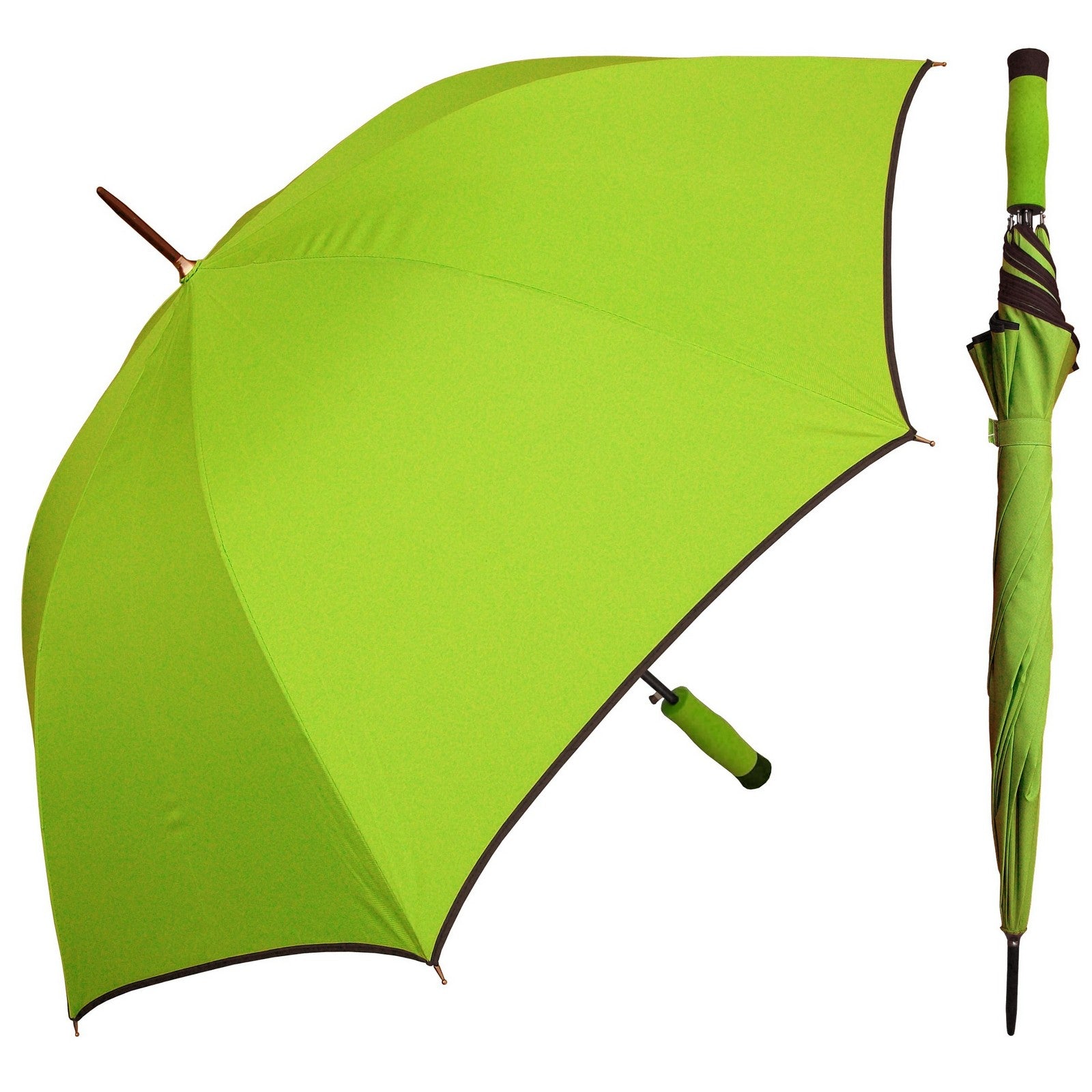 lime green rain umbrella