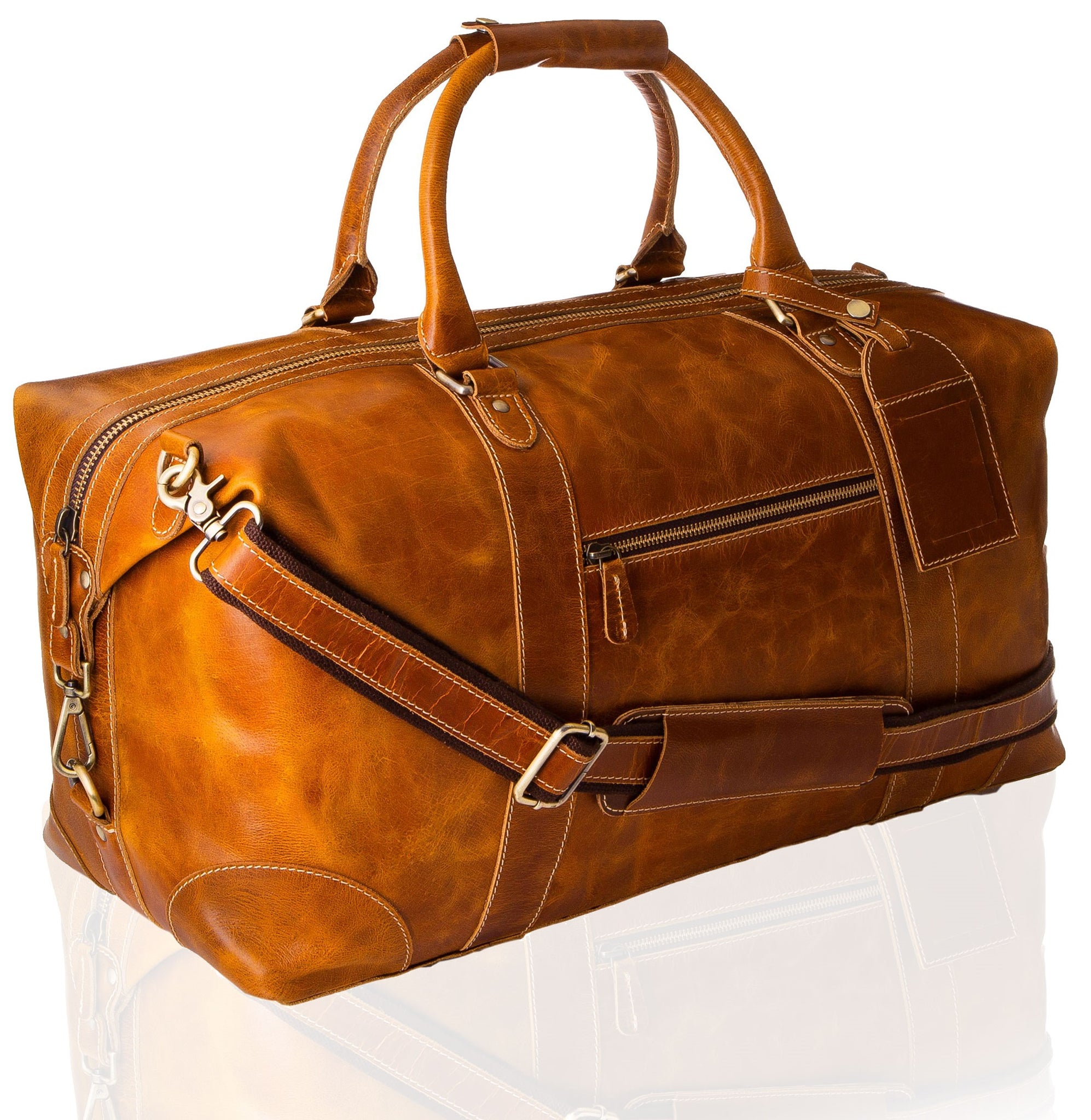 Cheap Leather Duffel Bag - High On Leather
