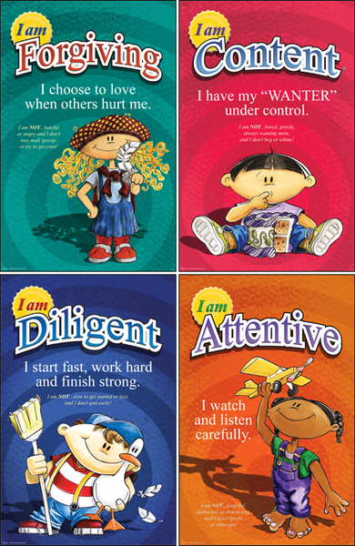 Kids of VirtueVille MINI Posters - We Choose Virtues