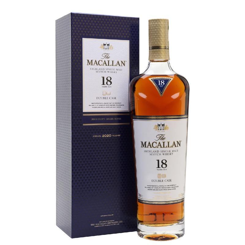 felicidad difícil Cívico Macallan 18 Years Double Cask Highland Single Malt Scotch Whisky – De Wine  Spot | DWS - Drams/Whiskey, Wines, Sake