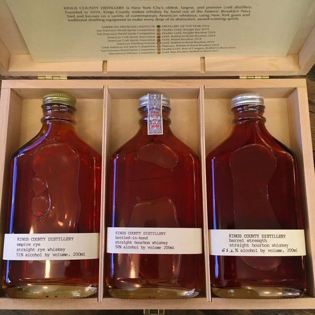 Kings County Distillery Whiskey Gift Set Empire Rye Bottled In Bond B De Wine Spot Curated Whiskey Small Batch Wines And Sakes