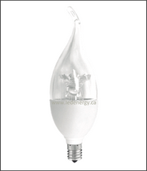 Candle Series - 4W LED Candle Lamp E12 Base 120V, Energy Star Approved