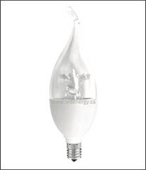 Candle Series - 6W LED Candle Lamp E12 Base 120V, Energy Star Approved