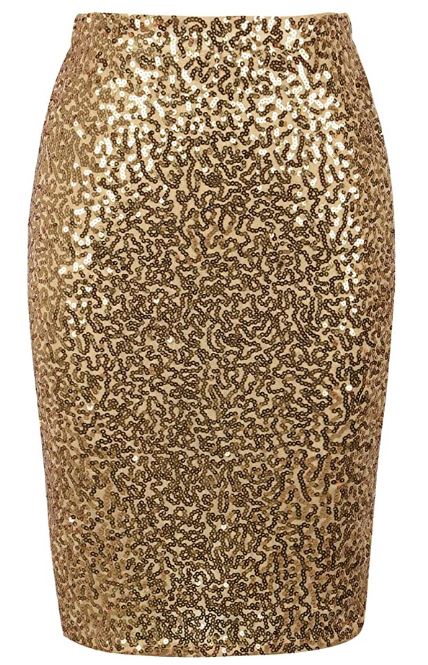 Gold Sequin Pencil Skirt – Soror Besties