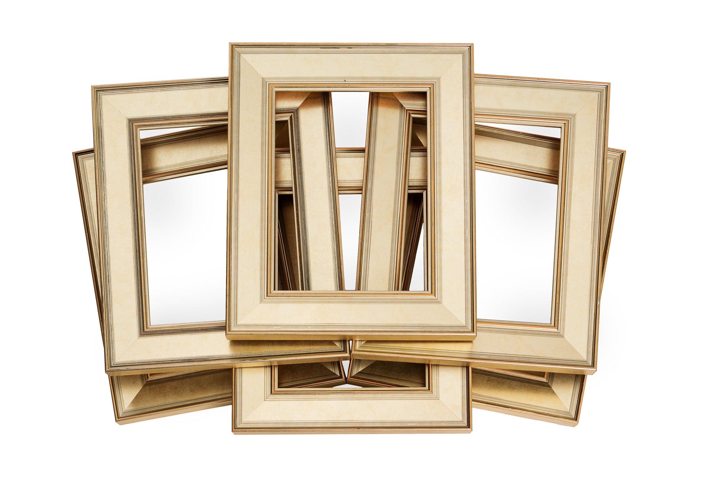 Download Six Pack Modern Champagne Frame - Wholesale Frame Company