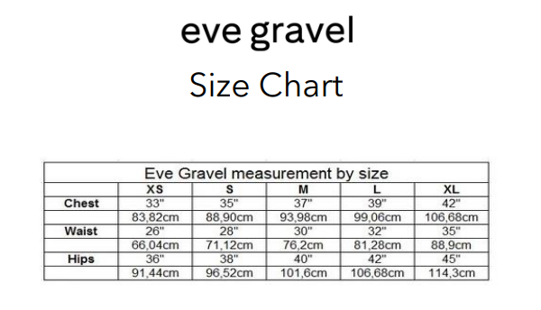 Eve gravel size chart