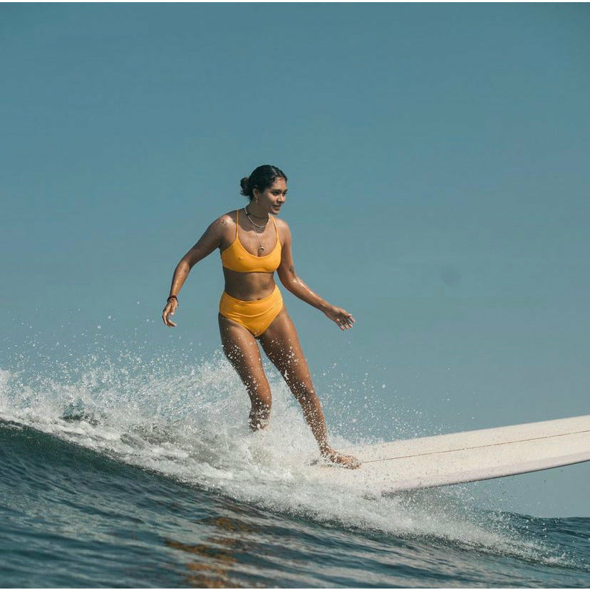 Amelia Surfing Bikini Top, Fixed-Back Bikini for Surfers
