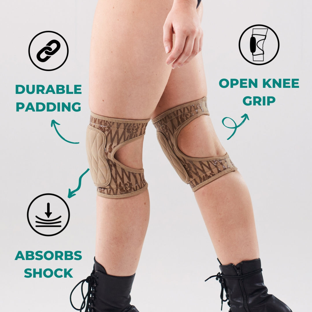 Sticky Gel Knee Pads - Super Fly Honey Sticky Pole Wear