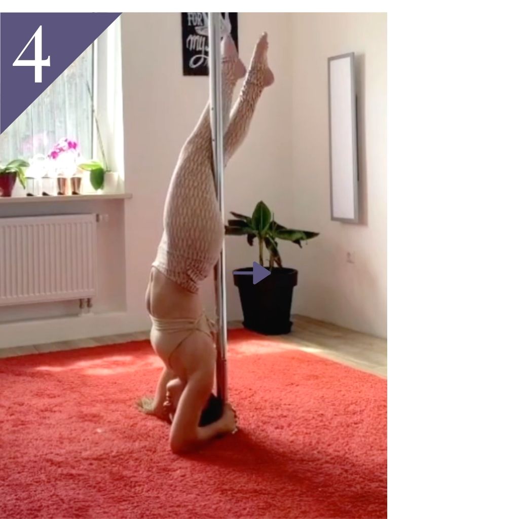 Russian Layback Elbow Stand Pole Trick and Russian Layback Handstand Pole Trick