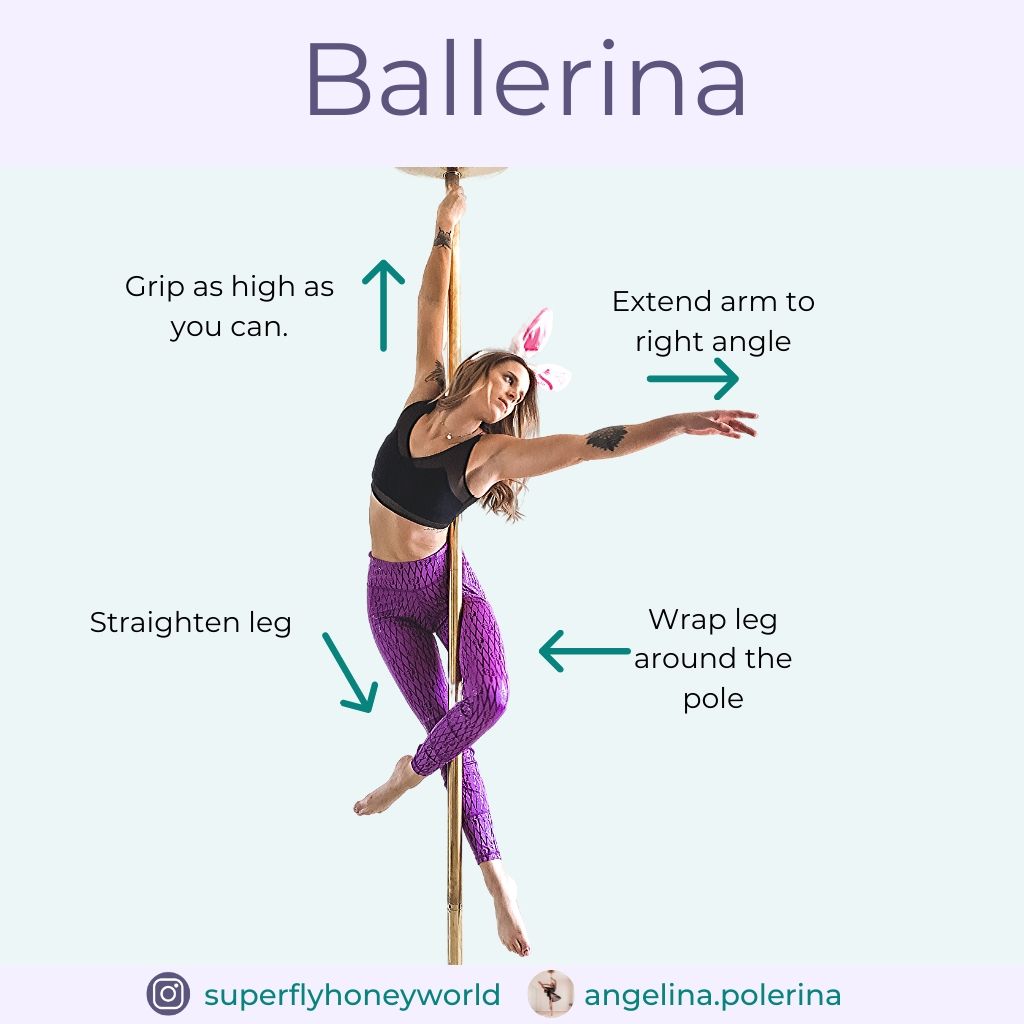 Ballerina Pole Tutorial - Honey Sticky Wear