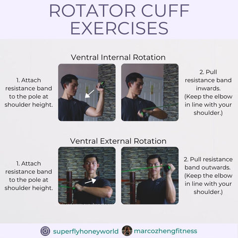 Ventral Internal and External Rotator Cuff Exercise