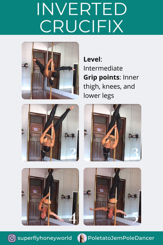 pole trick tutorial: Inverted crucific