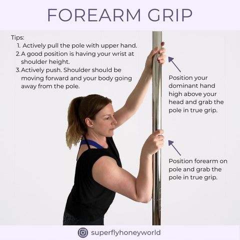 forearm hand grip pole dancing