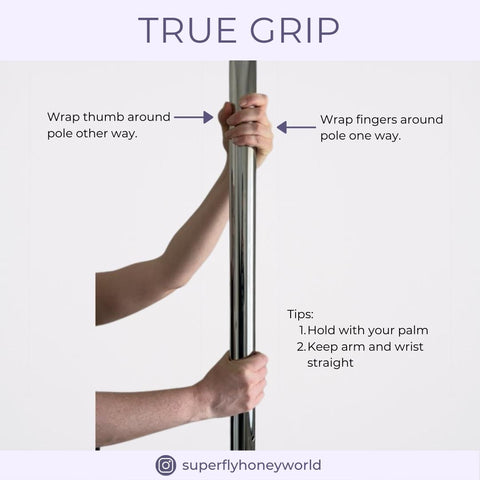true hand grip pole dancing