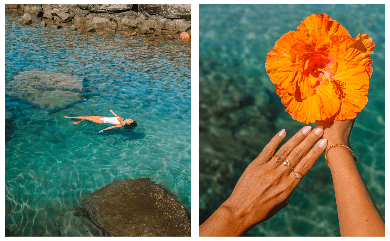 Blue and Green Rock Pools