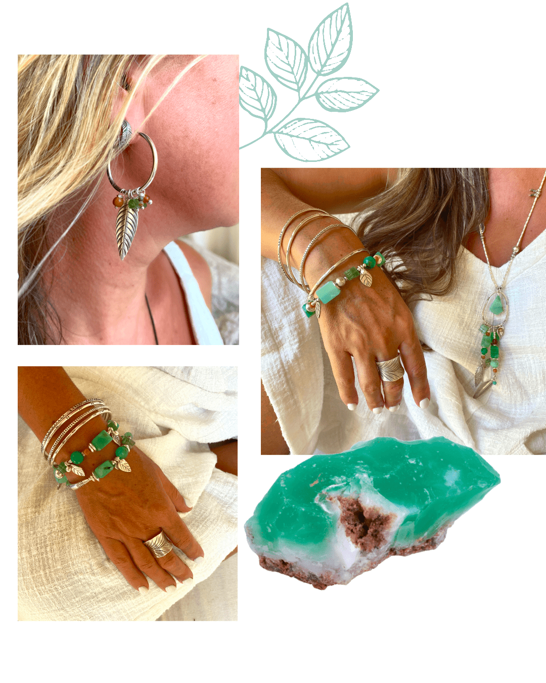 Chrysoprase Stone Jewelry