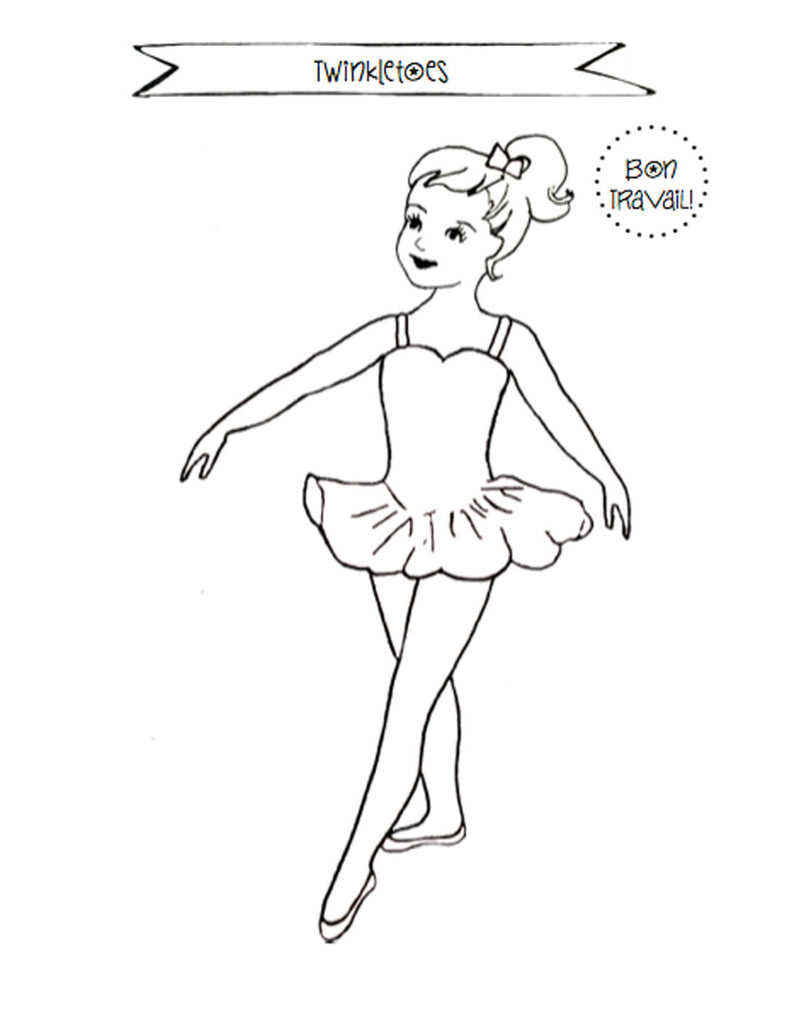 Arabesque Ballet Position Coloring Sheets Coloring Pages