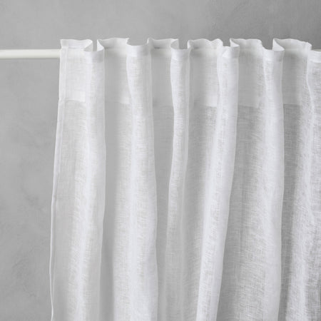 Linen Curtain - White - CULTIVER -Australia