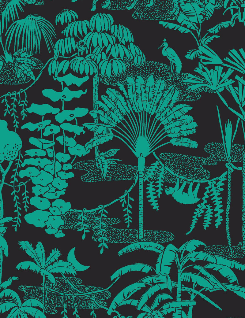 Jungle Dream Designer Wallpaper by Aimée Wilder. Made in the USA.