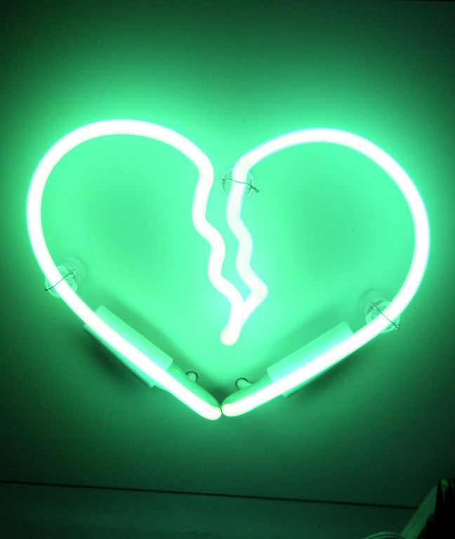 Featured image of post Neon Broken Heart Background - Broken heart neon sign decoration element vintage vector.