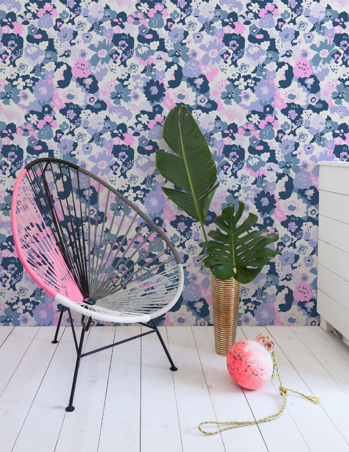 Wildflower Designer Wallpaper by Aimée Wilder. Made in the USA.