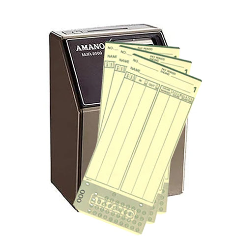 Time Cards for the Amano MJR-8000 Time Clock