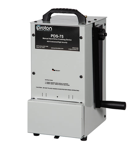 Proton PDS-75 Manual Hard Drive Crusher Crushers Proton Data Security