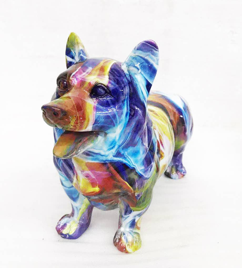 Smoke Art Corgi - 10" long