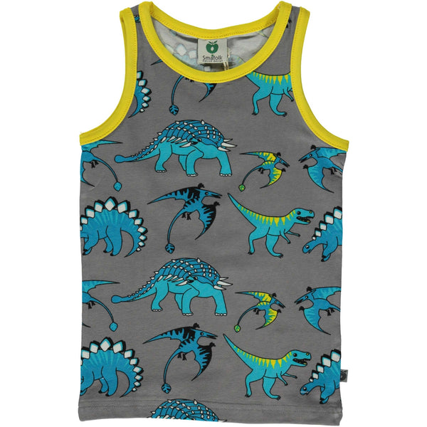 Grey Dinosaur Boxers & Tank