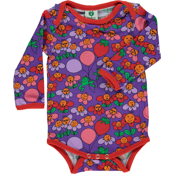 Purple Flower Garden Onesie