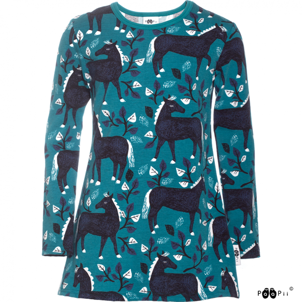 Vieno Teal Horse Tunic