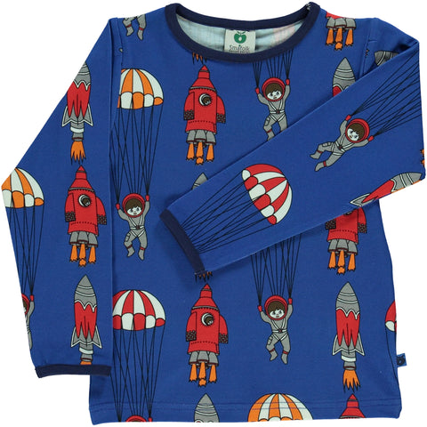 Blue Rocket Ship Shirt