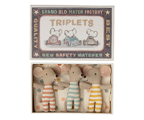 Triplet Babies in Matchbox