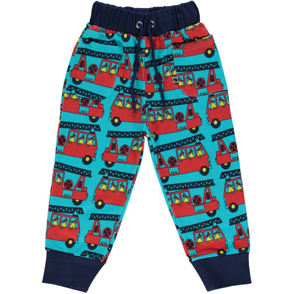 Scandi Blue Fire Truck Sweatpants