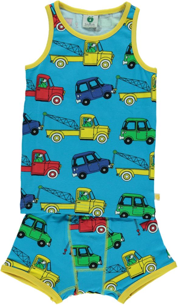 Blue Cars Boxers & Tank